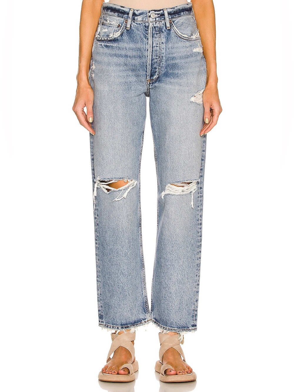 AGOLDE 90s Mid Rise Loose Fit Jeans in Isolate | 34 | NWT